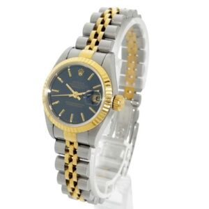 ロレックス(ROLEX) デイトジャスト 69173 W番 ブルーの文字盤 SS×YG Bランク 買取相場