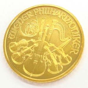 24金(K24) 投資用地金 ウィーン金貨1/4oz 買取相場