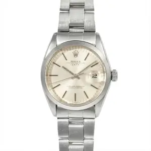 ロレックス(ROLEX) オイスターパーペチュアルデイト シルバー文字盤 1500 Bランク 買取相場