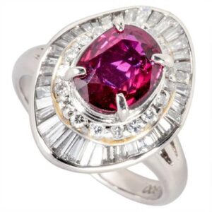 ルビー R(1.45ct メレダイヤモンド MD(0.90ct Pt900 リング 買取相場