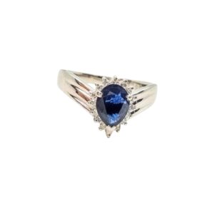 サファイア S(0.87ct ダイヤモンド MD(0.22ct Pt850 リング 買取相場