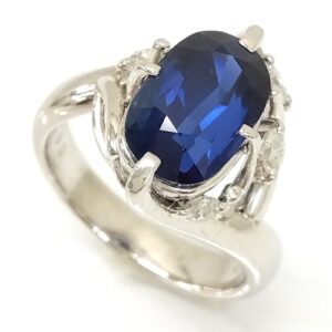 サファイア S(4.85ct メレダイヤ MD(0.18ct Pt900 リング 買取相場