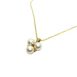 ミキモト(MIKIMOTO) 3P パール 6.5㎜ K18YG ネックレス 買取相場