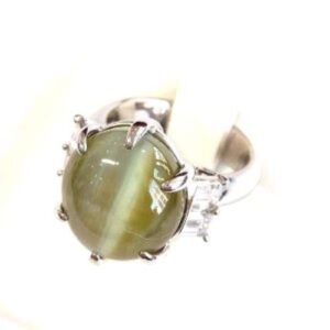 クリソベリルキャッツアイC(16.43ct MD0.91ct Pt900 リング 買取相場