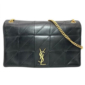 サンローラン(SAINT LAURENT) ジェイミー チェーン ショルダーバッグ ラムスキン ブラック ゴールド金具 Bランク 買取相場