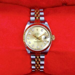 ロレックス ROLEX 時計 デイトジャスト 69173G 10Pダイヤ シャンパン文字盤 Bランク 買取相場