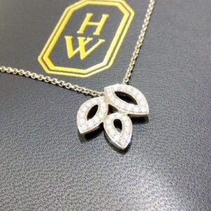 ハリーウィンストン(HARRY WINSTON) PT950 リリークラスター 40cm ネックレス Aランク 買取相場
