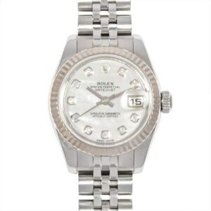 ロレックス(ROLEX) 179174G デイトジャスト ランダムシリアル 腕時計 ホワイトシェル文字盤 買取相場