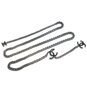 シャネル(CHANEL) ベルト チェーンベルト 3Pココマーク エナメル×メタル Bランク 買取相場