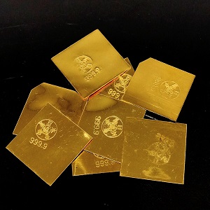 24金(K24) 歯科材料 歯科板金 5ｇ10枚 買取相場