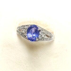 タンザナイト T(1.18ct メレダイヤモンド MD(0.21ct Pt900 リング 買取相場
