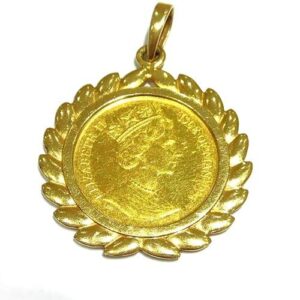 K24(24金) K18(18金) アクセサリー キャット金貨1/10OZ付コンビコイントップ 買取相場