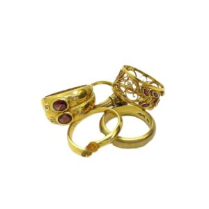 18金(K18) アクセサリー リング 5点 買取相場
