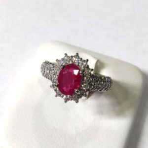 ルビーR(1.13ct メレダイヤモンドMD(0.71ct Pt900 リング 買取相場
