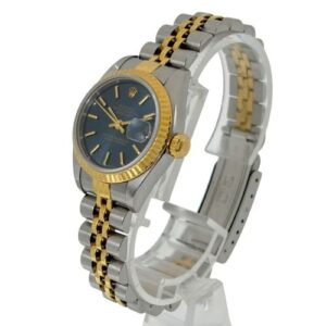 ロレックス(ROLEX) デイトジャスト 69173 T番 ブルー文字盤 SS×YG Bランク 買取相場