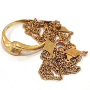 18金(K18) アクセサリー ネックレス リング 買取相場