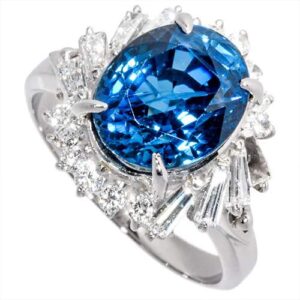 サファイア S(4.88ct ダイヤモンド MD(0.58ct Pt900 リング 買取相場