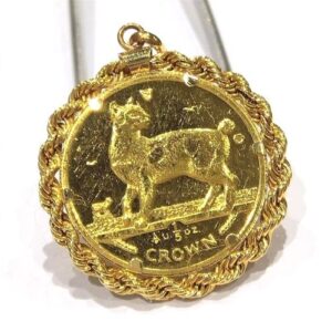18金(K18) 24金(K24) アクセサリー キャット金貨付トップ 買取相場